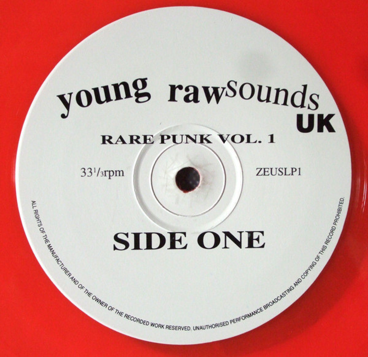 Various "Young Raw Sounds UK (Rare Punk Vol 1)"