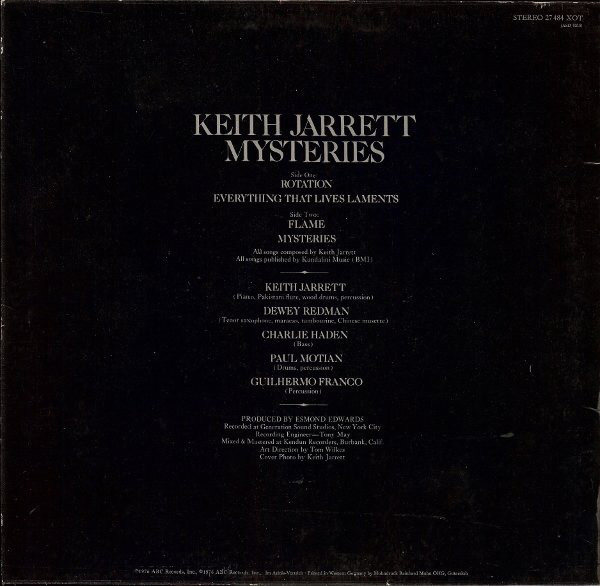 Keith Jarrett "Mysteries"