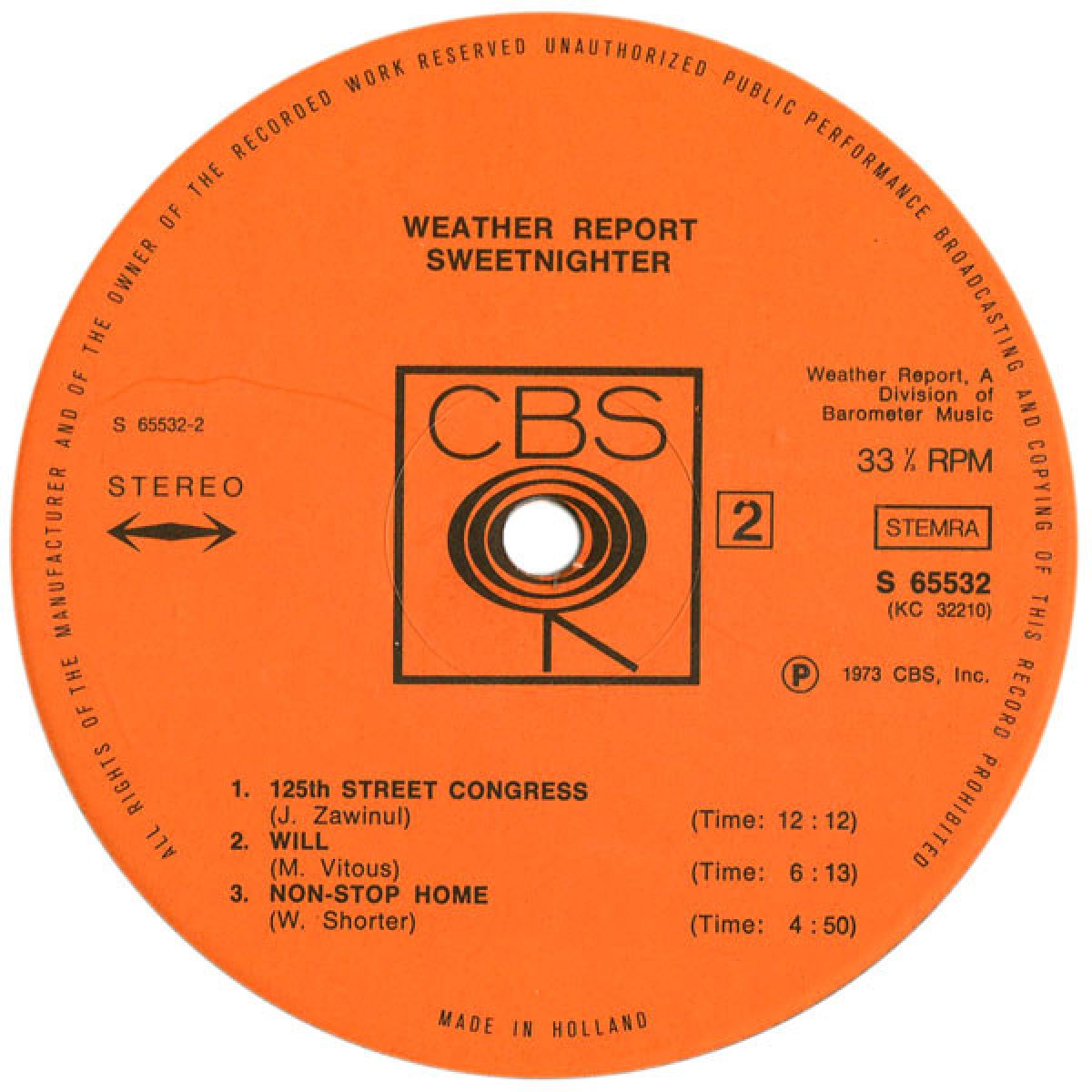 Weather Report "Sweetnighter"