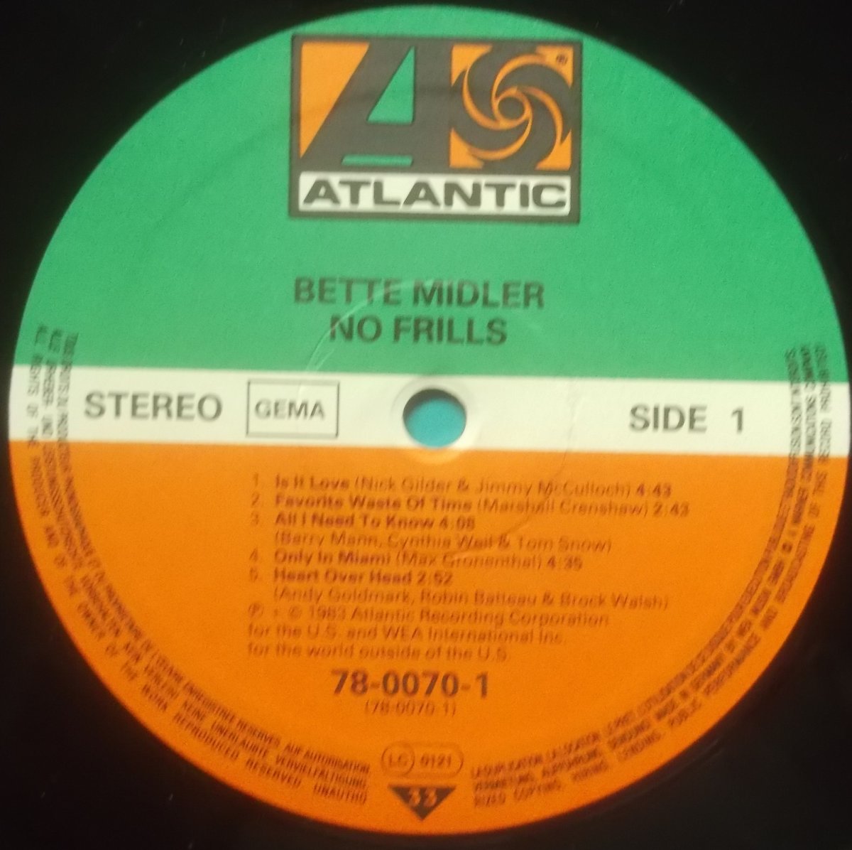 Bette Midler – No Frills
