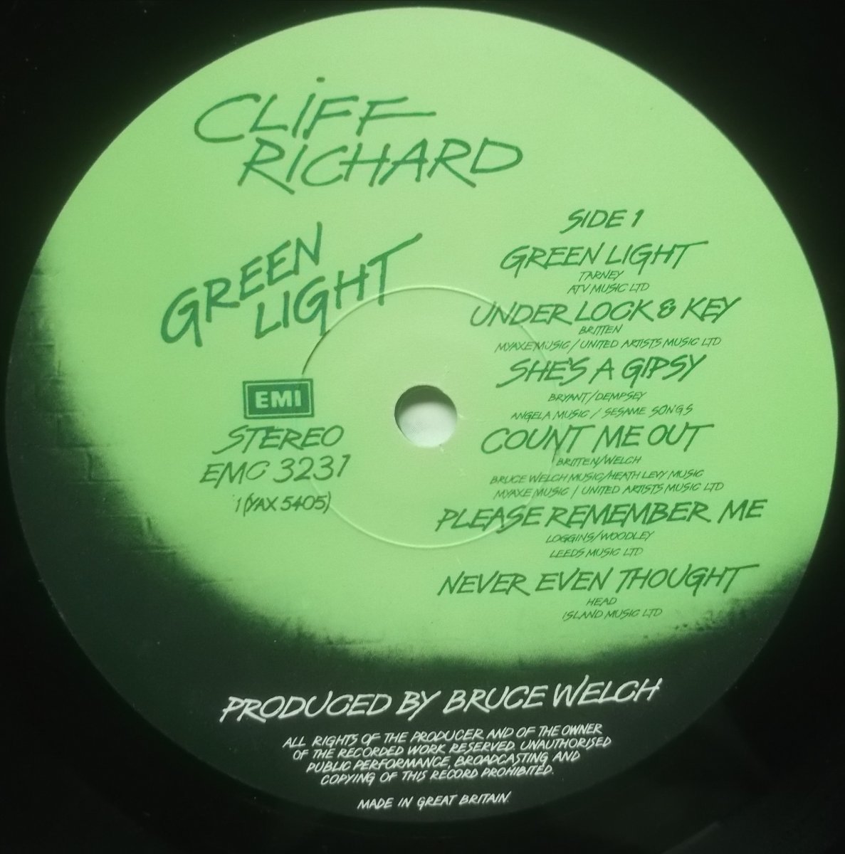 Cliff Richard ‎– Green Light