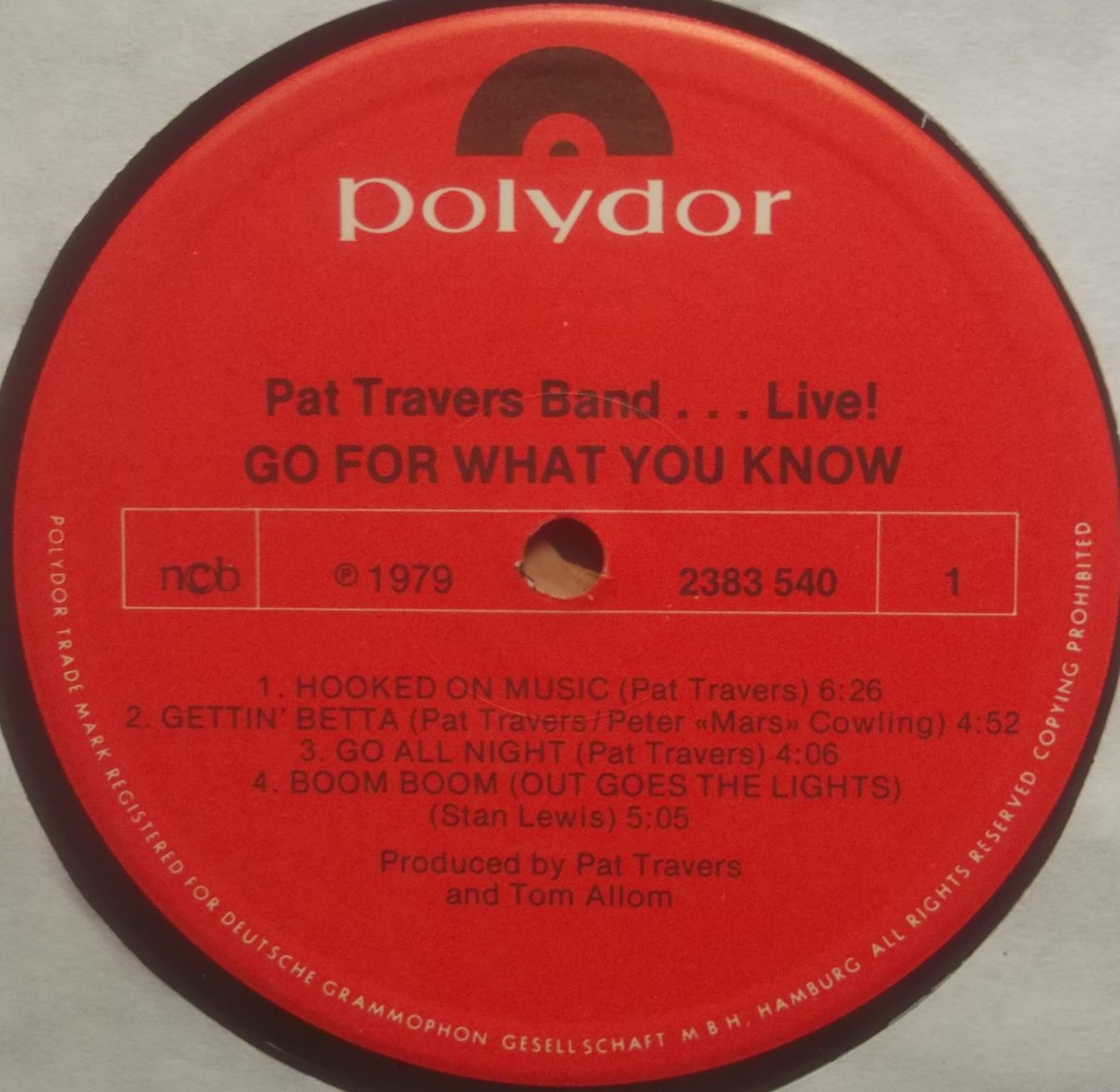 Pat Travers Band – Live! Go For What You Know