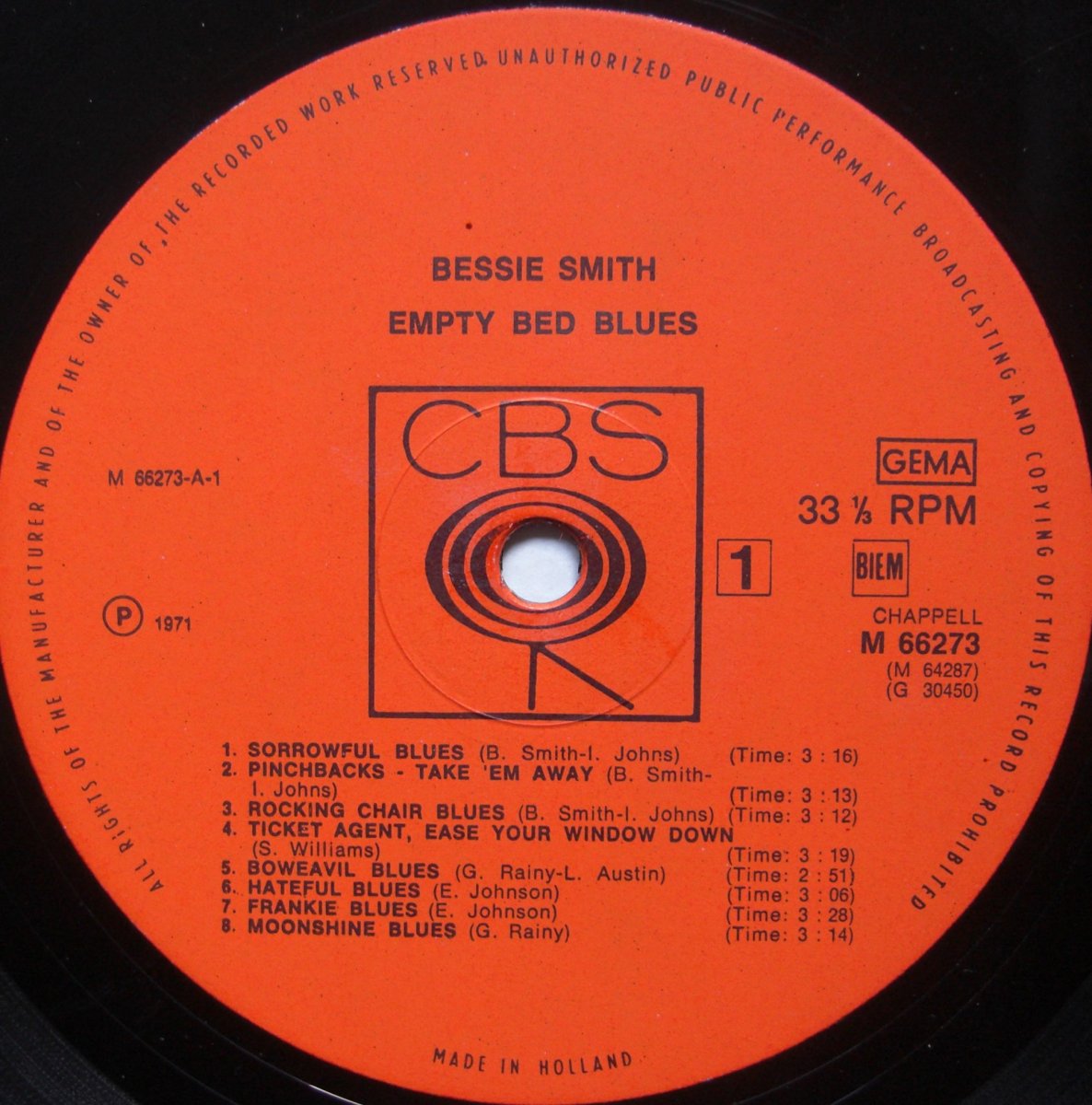 Bessie Smith – Empty Bed Blues