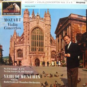 Wolfgang Amadeus Mozart, Yehudi Menuhin, Bath Festival Chamber Orchestra – Violin Concertos No 3 In G Major, No 5 In A Major