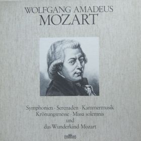 Wolfgang Amadeus Mozart – Symphonien, Serenaden, Kammermusik, Krönungsmesse, Missa Solemnis Und Das Wunderkind Mozart 5xLP box